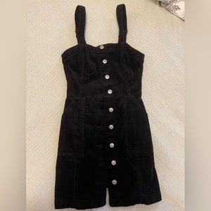 Button up corduroy dress